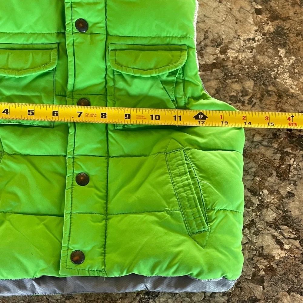 GAP Kids Bright Green Hooded Puffer Vest 18-24 Month Outdoor Baby Gap Child